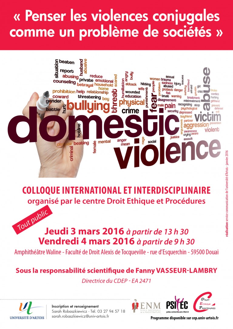 Colloque organisé par la faculté de droit de Douai les 3 et 4 mars 2016 ...